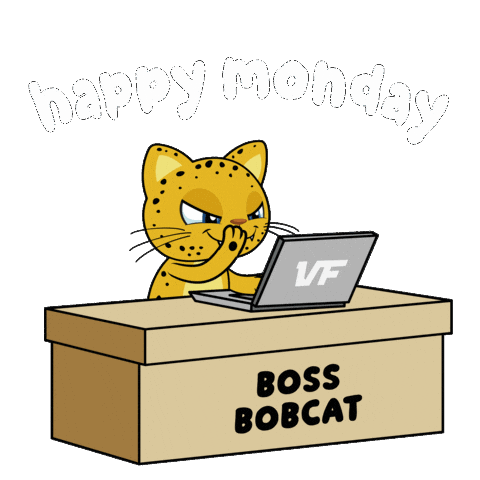 Working Monday Morning Sticker by VeeFriends