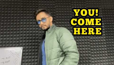 Pointing Come GIF by Digital Pratik