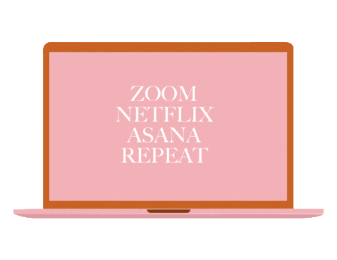 Work From Home Netflix Sticker by Marq Studio