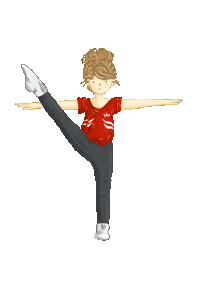 kinderbuchgardemaedchen training tanzen garde gardetanz Sticker