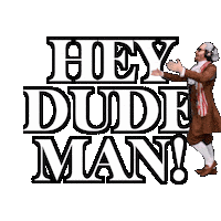 Mocking Hey Dude Sticker