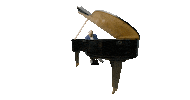 Piano Playing Sticker by jozefholly