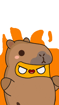 Angry Fire Sticker