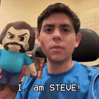 Jack Black Minecraft Steve GIF