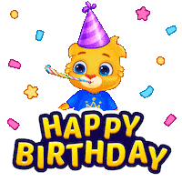 Happy Birthday Sticker by Lucas and Friends by RV AppStudios