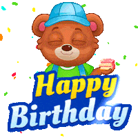 Happy Birthday Celebration Sticker by Lucas and Friends by RV AppStudios