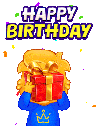 Happy Birthday Sticker by Lucas and Friends by RV AppStudios