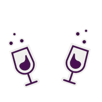 Happy Champagne Sticker by Celebration Homes