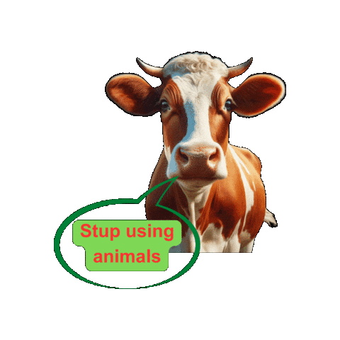 Vegan Cow Sticker by Natur-Clean-up