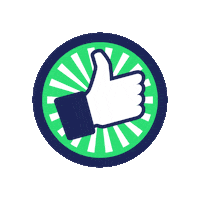 loeilaucarre thumb up pouce oeil au carré loeil au carré Sticker