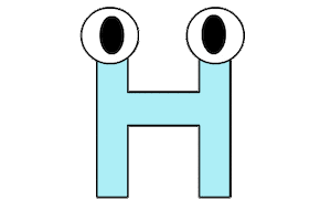 h Sticker by Studios Stickers