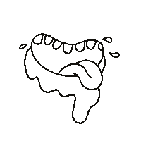 Mouth Kiss Sticker by Eat It, Tassie!