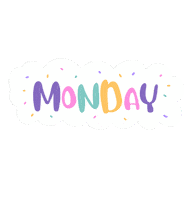 Monday Hello Sticker
