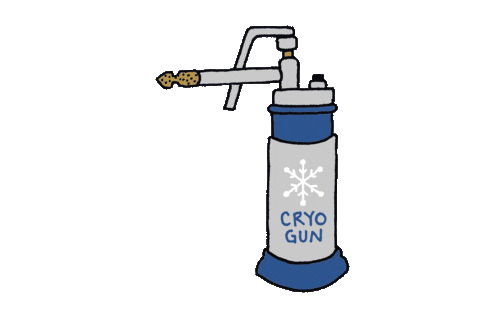 Cryo Gun Sticker by Red River Dermatology