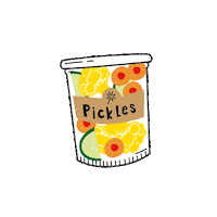 Vegetables Pickles Sticker by Les 3 Chouettes/Mazette