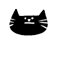Girart cat vampire black cat spooky cat Sticker