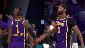 Los Angeles Hug GIF by NBA