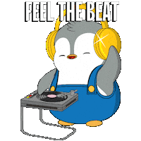 Volume Up Dance Sticker by Pudgy Penguins