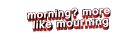 morning Sticker by AnimatedText