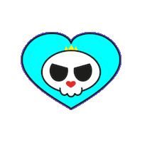 monzmong heart monster blueheart monzmong Sticker