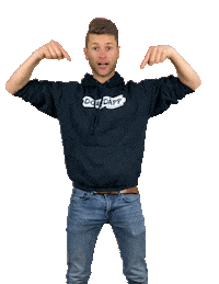 Party Thumbs Down Sticker by Micha von der Rampe