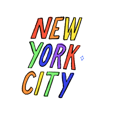 New York Animation Sticker by nina tsur