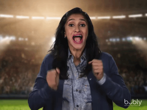 Excited Aparna Nancherla GIF by bubly