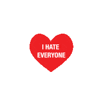 I Hate Love Sticker by Updf