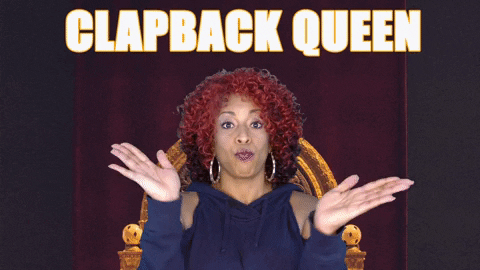 ComedianHollyLogan giphyupload queen clap clapping GIF