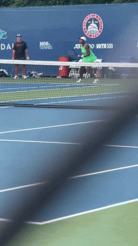Venus Williams practicing for DC Open