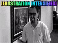 Frustrated Frustration GIF by Back Row Radio