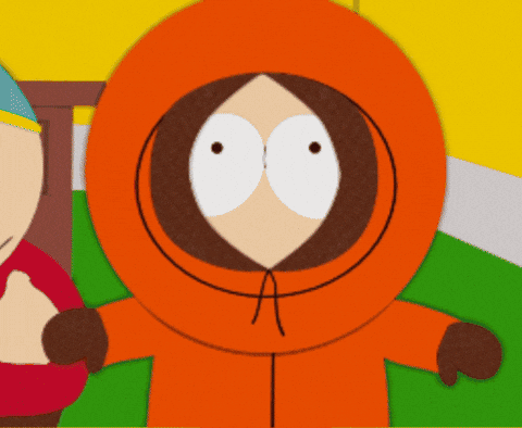 mattlongname giphyupload south park kenny cheesing GIF