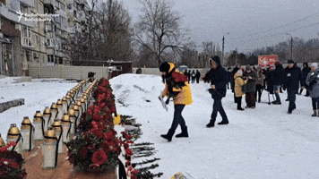 'We Will Not Forgive': Ukrainians Hold Memorial For 46 Killed in Russian Strike