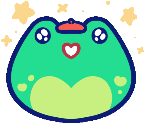 Frog Love Sticker by Sunshunes