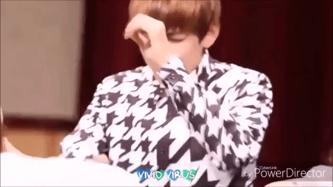 kim taehyung sneezing GIF