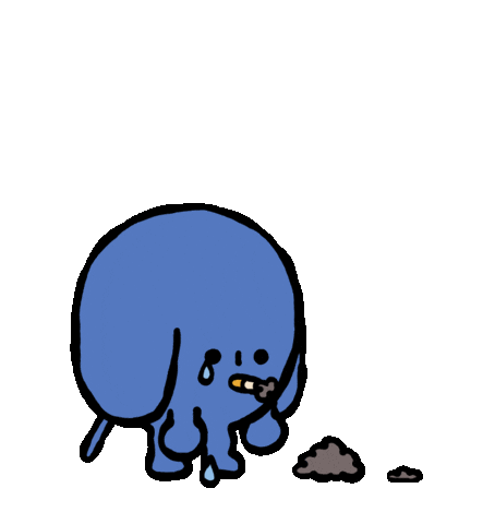 Sad Dog Sticker by Andrew Onorato