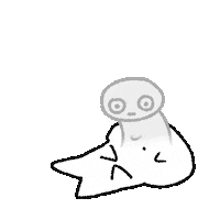 Ghost Vibe Sticker by Mr. Left