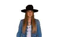 alliwalker look singer hat pointing Sticker