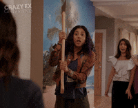 greeting crazy ex girlfriend GIF