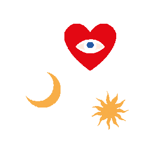 neverfullydressedofficial giphygifmaker heart stars moon Sticker
