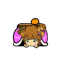 Orange Love Sticker