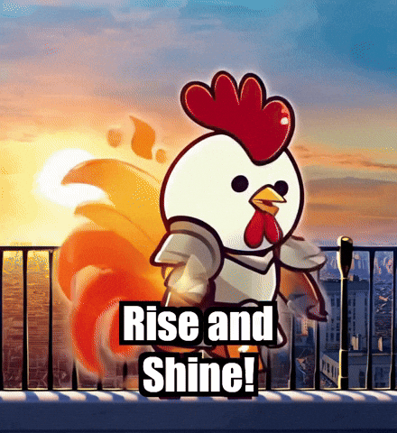 Rise And Shine Morning GIF by Zorooster