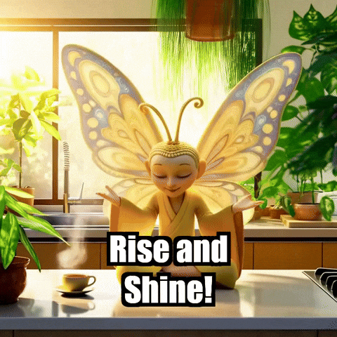 Rise And Shine Trending Topics GIF by BuddhaFlyJourney