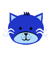 I Love You Cat Sticker by Jessica Lau