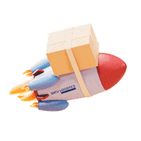 Delivery Rocket Sticker by Batu Logistics