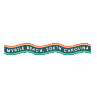 VisitMyrtleBeach vacation south carolina beaches the beach Sticker