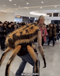 shiverchain cartoon weird face scary GIF