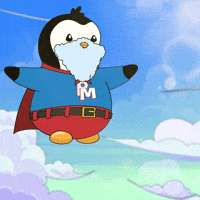 Flying Here I Am GIF by Pudgy Penguins