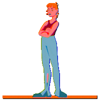 sylvieuna animation annoyed zoom disappointed Sticker
