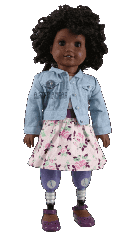 Adaptive Doll Sticker by A Step Ahead Prosthetics